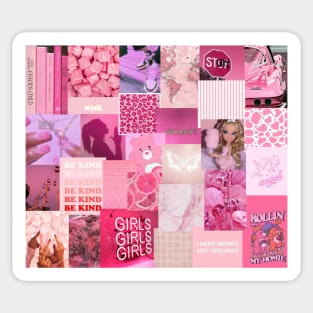 pink aesthetic collage Sticker